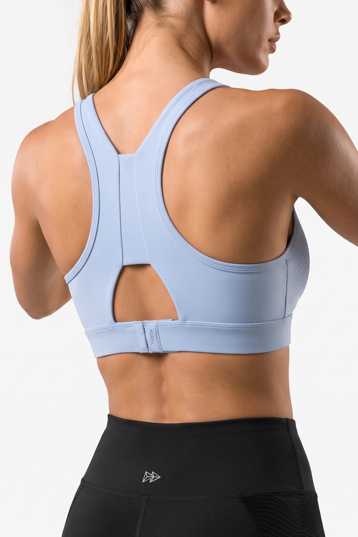 Power™ V-Neck High-Support Racerback Sports Bra | Women's High Support Sports Bra Best For Yoga, HIIT