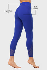 Yogaleggings i mesh, 66 cm | Lätta stödleggings för kvinnor