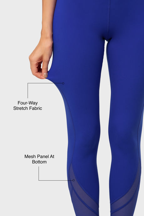 Yogaleggings i mesh, 66 cm | Lätta stödleggings för kvinnor