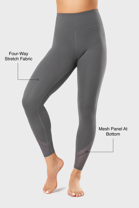 Yogaleggings i mesh, 66 cm | Lätta stödleggings för kvinnor