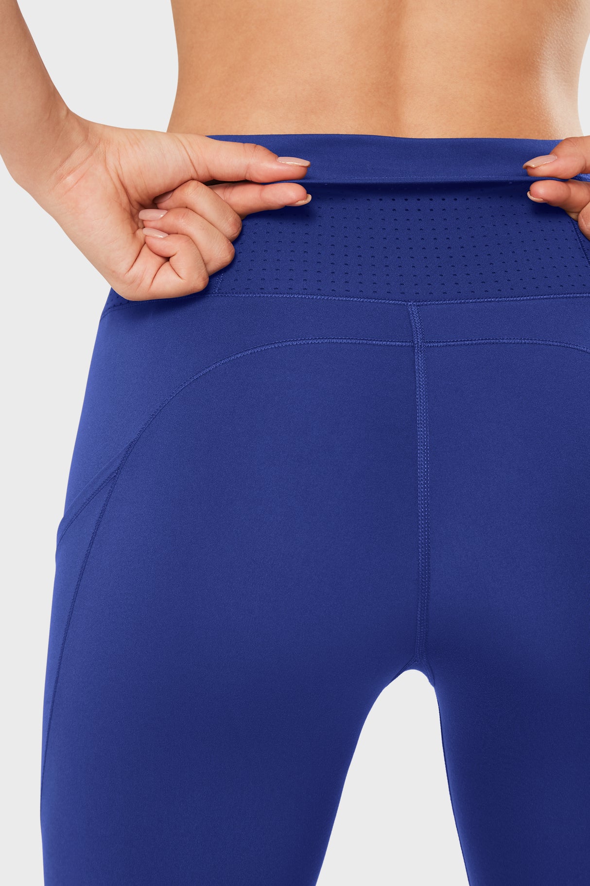 High Waist Sculpt™ing Fitness Gym Leggings 28 Inch | Women's High Support Leggings 65K Royal Blue