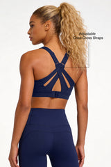 Power™ Adjustable Crisscross Padded Running Bra | Women's High Support Sports Bra