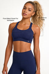 Power™ Adjustable Crisscross Padded Running Bra | Women's High Support Sports Bra
