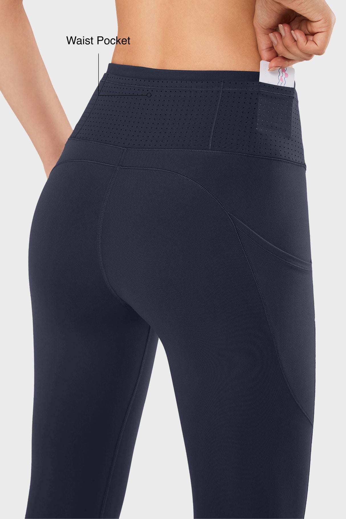 High Waist Sculpt™ing Fitness Gym Leggings 28 Inch| Women's High Support Leggings 67A Navy