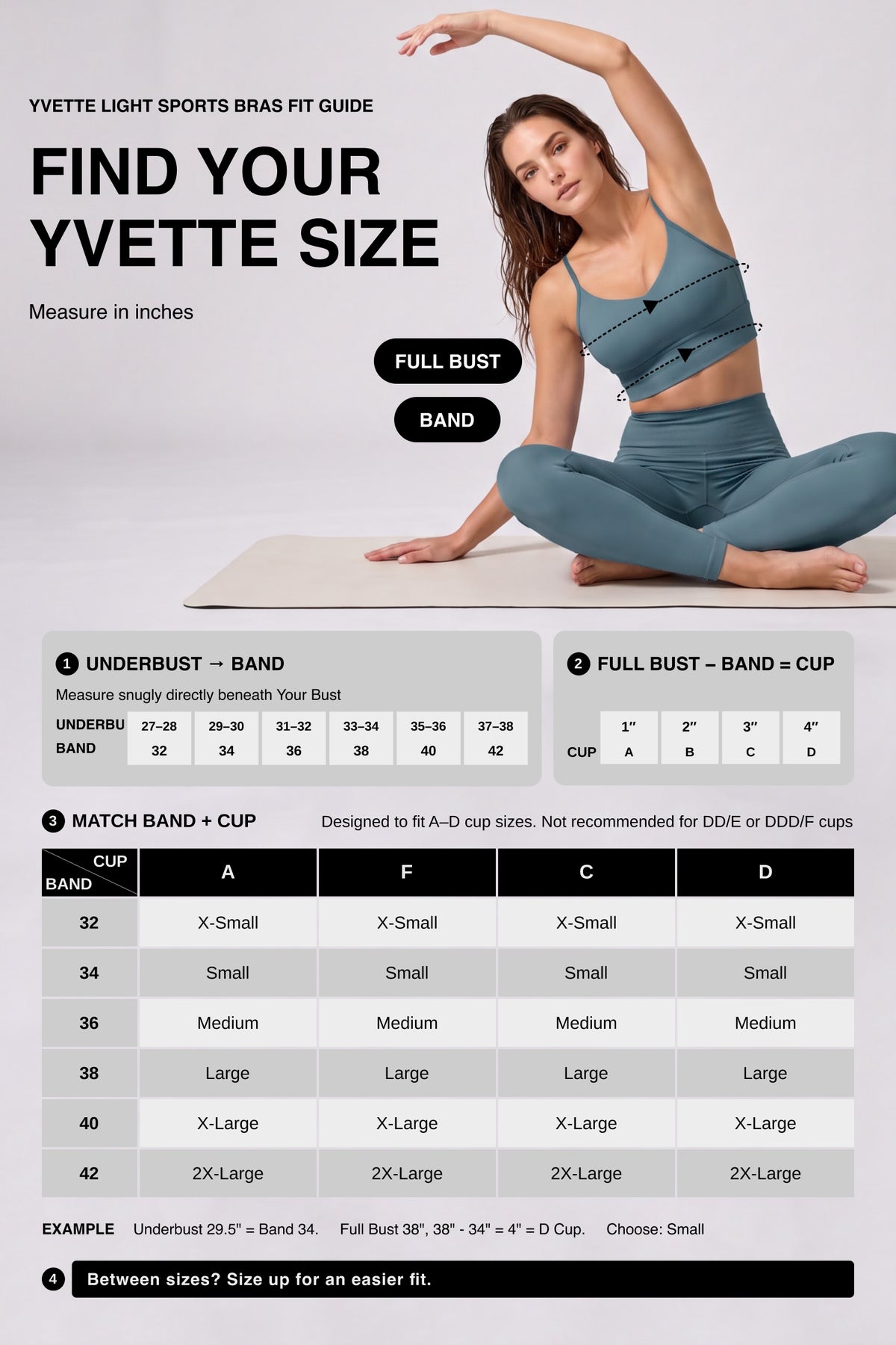 Echo™ V-Neck Ribbed Padded Yoga Bra | Women's Light Support Sports Bra