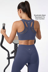 Echo™ Zip Front Air Flow Mesh Full Coverage High Support Sports Bra | Women's High Support Sports Bra