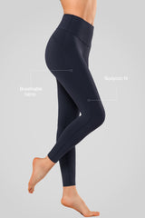 Leggings de yoga Shift suaves y absorbentes de humedad de 62,5 a 67,5 cm | Leggings de soporte ligero para mujer