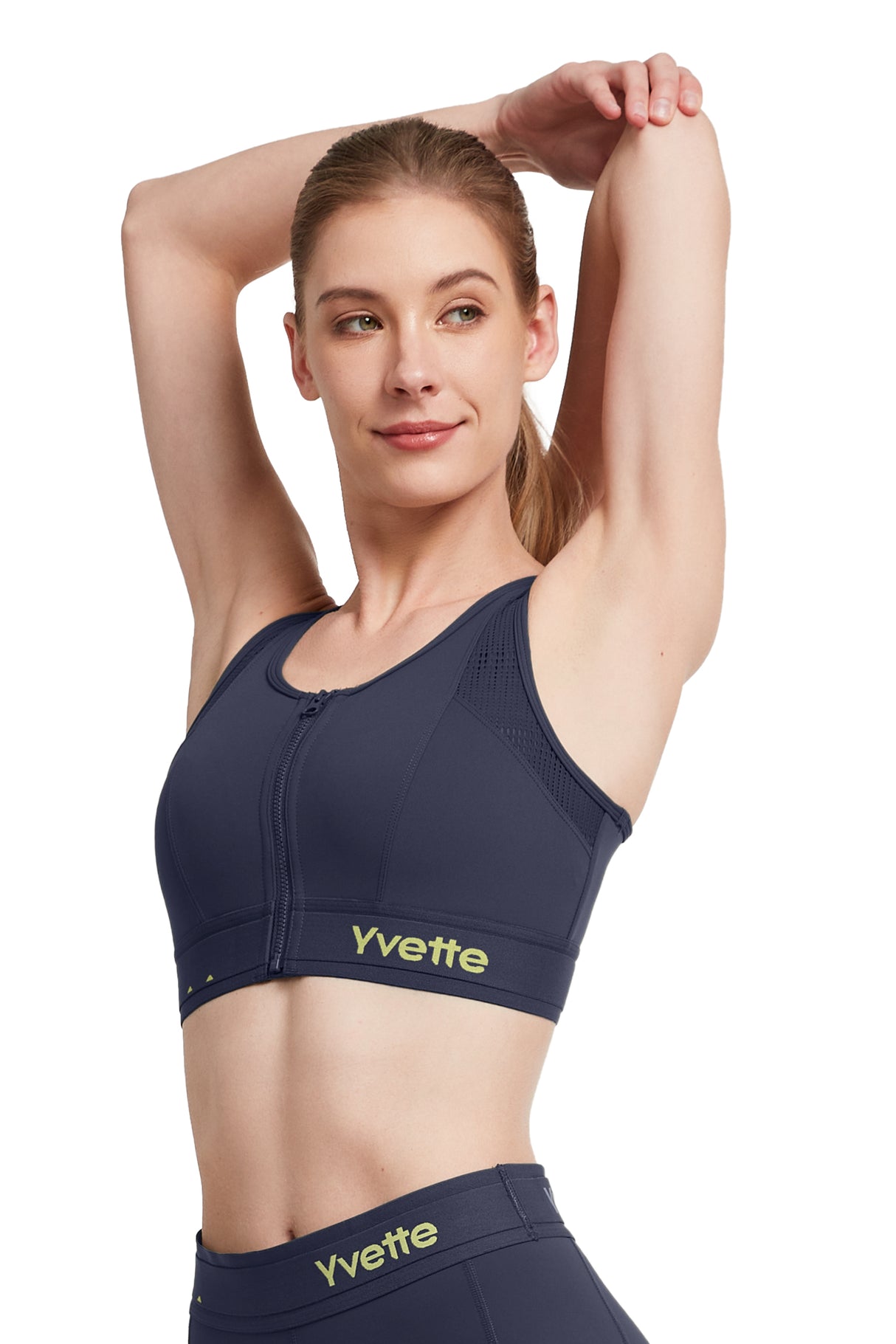 Echo™ Breathable Zip-Front Sustainable High-Support Bra | High-Impact Support Best For Running, HIIT & Training