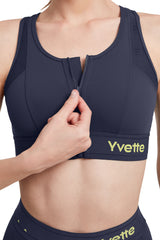 Echo™ Breathable Zip-Front Sustainable High-Support Bra | High-Impact Support Best For Running, HIIT & Training
