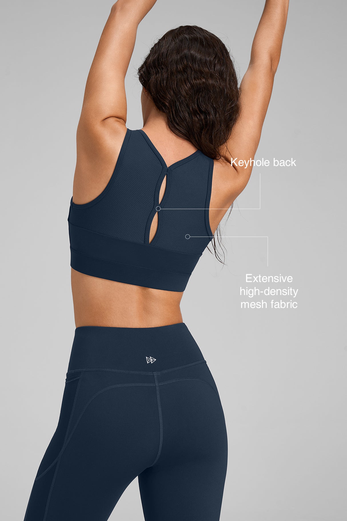 Power™ Cutout Racerback Zip Front Running Bra | Women's High Support Sports Bra