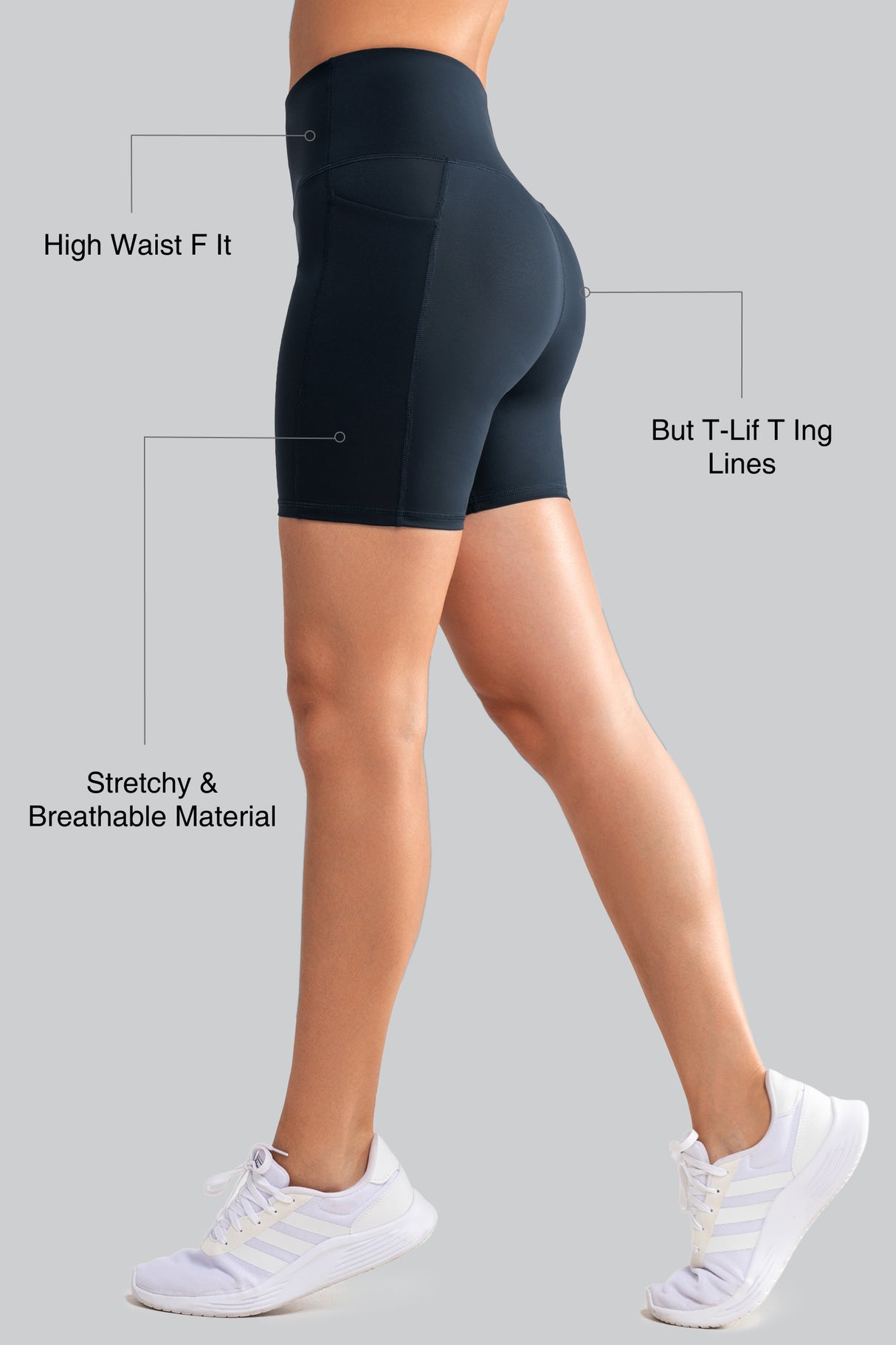 Shift™ High-Waist Tight Running Shorts  3" 4" 6" 8"| Women's High Support Sports Shorts