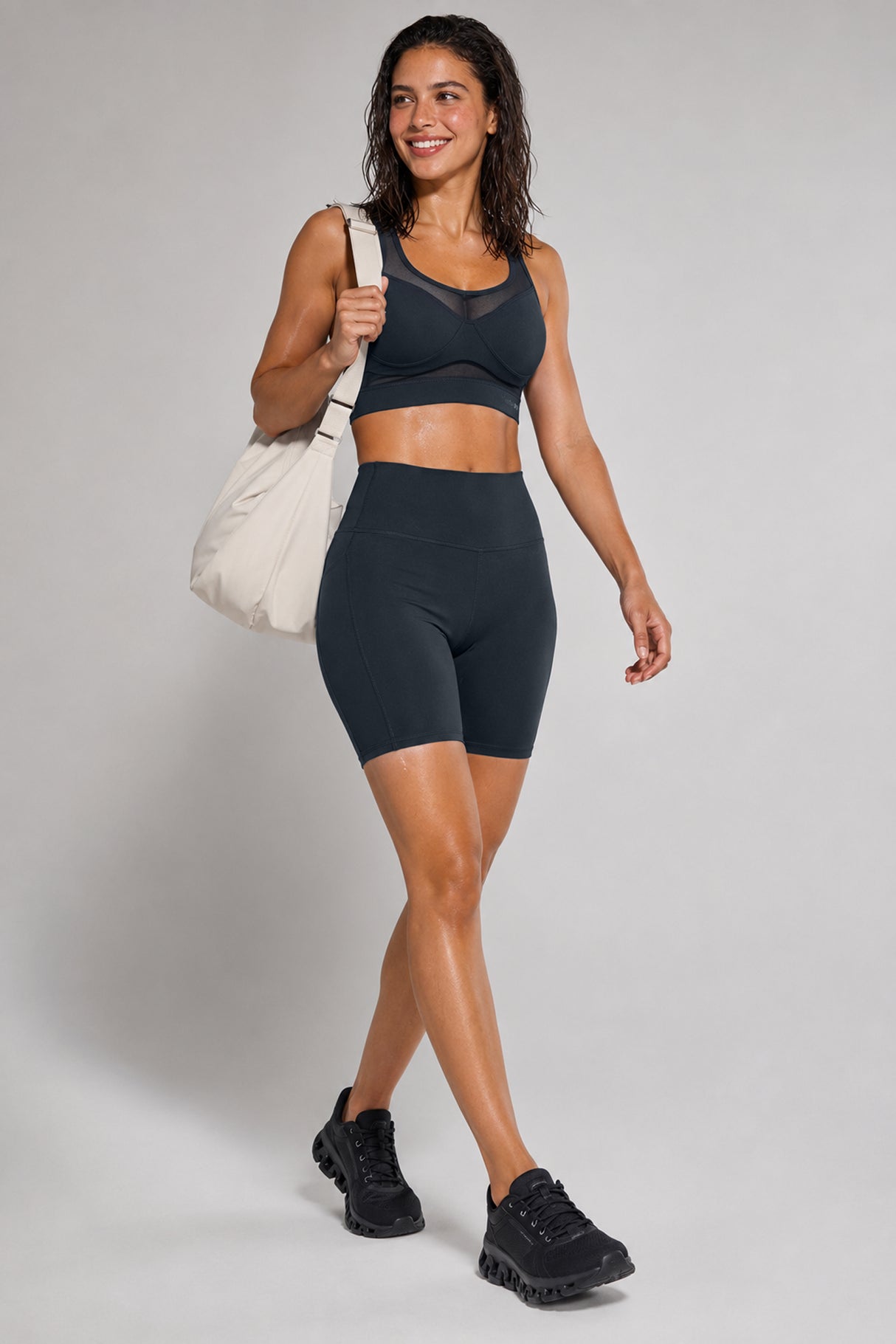 Pantaloncini da corsa aderenti a vita alta Shift 3" 4" 6" 8" | Pantaloncini sportivi ad alto supporto da donna