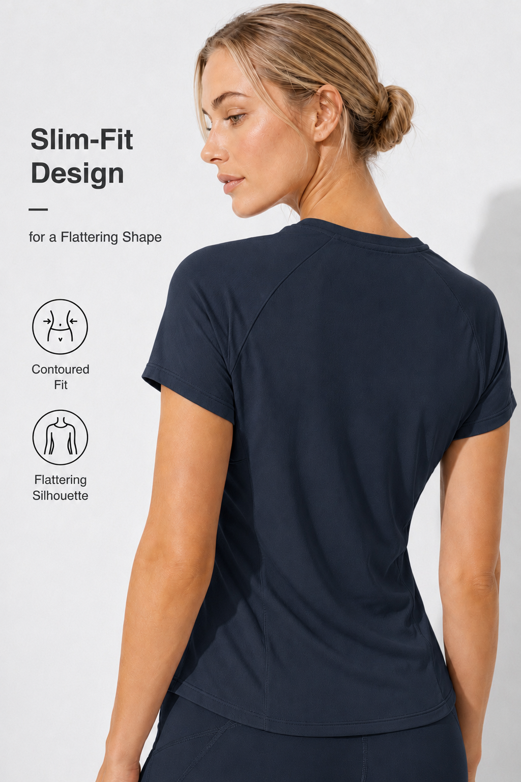 Ultralätt Cool Touch Slim Fit T-shirt | Kortärmad T-shirt för kvinnor
