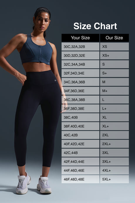 Enfold™ Zip Front Breathable Racerback High Impact Running Bra | Women's High Support Sports Bra