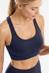 Power™ Adjustable Crisscross Straps With Mesh Sports Bra | High Support  for Running, HIIT & Training