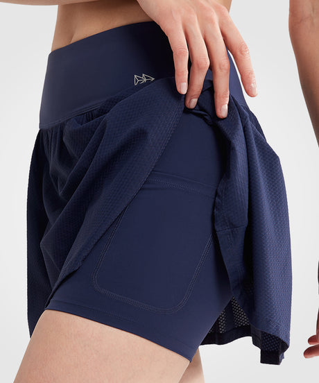 Sculpt Breathable Pockets Skirt with Built-In Shorts | Women's Sports Skirt For Tennis & Daily