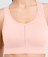 Echo Mesh Strappy Padded Running Bra | Women's High Support Sports Bra