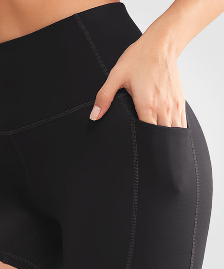 Shift löparshorts med hög midja, 10 cm | Sportbyxor med högt stöd för kvinnor