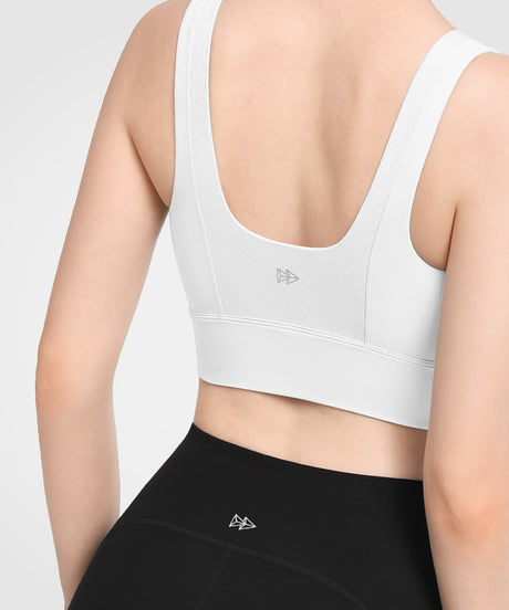 Echo Vadderad Yoga-BH med Rund Hals | Sport-BH med Lätt Stöd för Damer