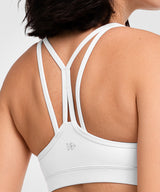 Shift Scoop Neckline Double Straps Padded Yoga Bra | Women's Light Support Sports Bra