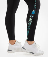 Echo Abstract Print Stretchy Running Leggings | Women's High Support Leggings
