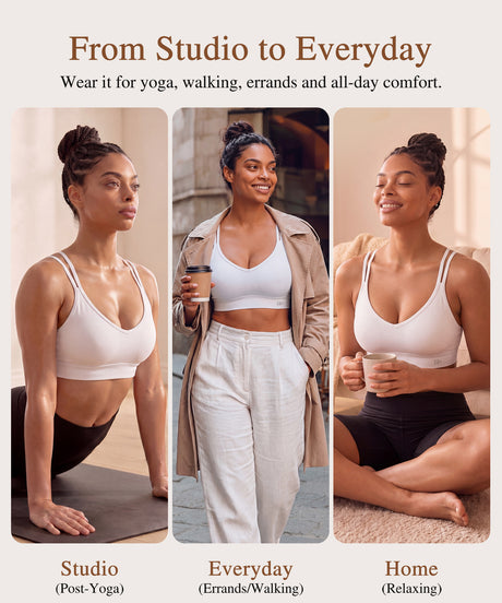 Anywhere Breathable Soft Bra for Yoga & Everyday Wear | Women's Light Support Sports Bra