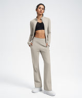 Anywhere Drawstring Water-Resistant Fleece-Lined Sporty Pants 29 inch | Women's Sports Pants