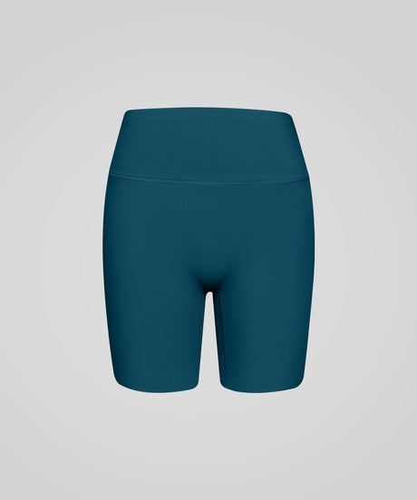 Pantaloncini elasticizzati e morbidi Shift con doppia cucitura, 8" | Pantaloncini da corsa ad alto supporto da donna