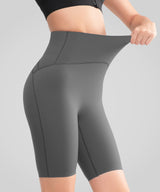 Nahtlose, rutschfeste Shift-Shorts mit hoher Taille, 8" | Laufshorts mit starkem Halt für Damen