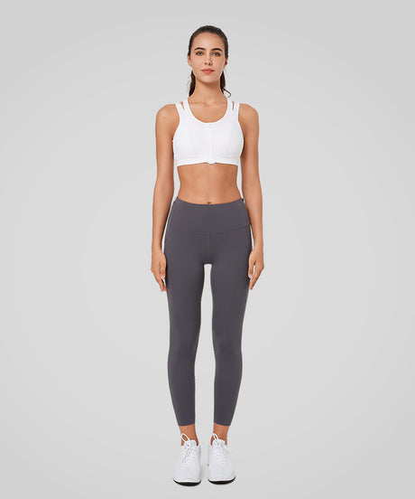 Enfold Zip Mesh Racerback Vadderad Löpar-BH | Sport-BH med Högt Stöd för Damer