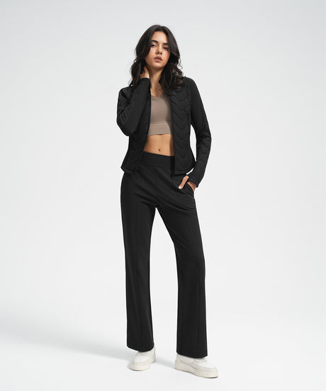 Anywhere Drawstring Water-Resistant Fleece-Lined Sporty Pants 29 inch | Women's Sports Pants