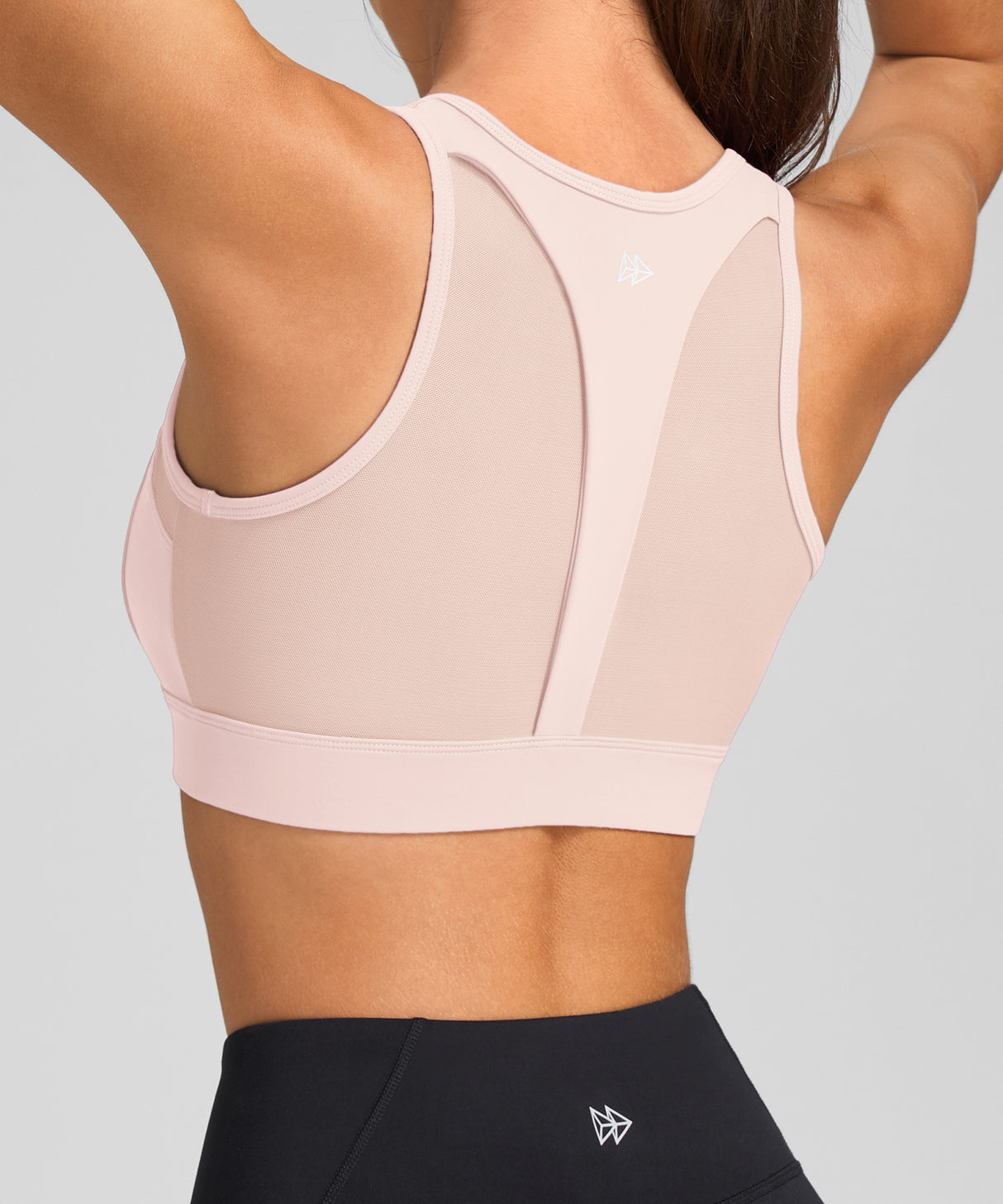 Power T-back Mesh Lightweight Running Bra | Women's High Support Sports Bra