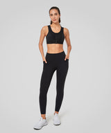 Enfold Zip Mesh Racerback Vadderad Löpar-BH | Sport-BH med Högt Stöd för Damer