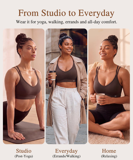 Anywhere Breathable Soft Bra for Yoga & Everyday Wear | Women's Light Support Sports Bra