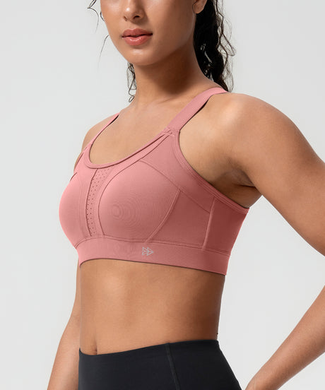 Power Adjustable Crisscross Padded Running Bra | Women's High Support Sports Bra