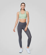 Power Zip Front Mesh Padded Running Bra | Damen Sport-BH mit starkem Halt
