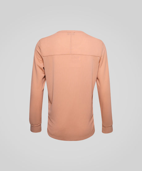 Anywhere Side Slit Solid Color T-shirt | Women's Long Sleeve T-shirt