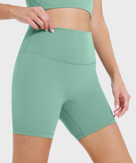 Shift Stretchy Soft No Front Seam Pocket Shorts 4 inches| Women's Light Support Shorts