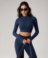 Giacche sportive elasticizzate slim fit con cerniera completa | Giacche leggere da donna