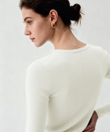 Camicia casual a maniche lunghe con colletto a mezzo bottone Anywhere | T-shirt a maniche lunghe da donna