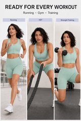 Power™ Cross Racerback Running Bra | Women's High Support Sports Bra