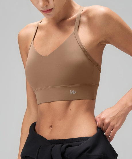Anywhere Y-Back Design Insydda Yoga-BH med Vadder | Sport-BH med Lätt Stöd för Damer