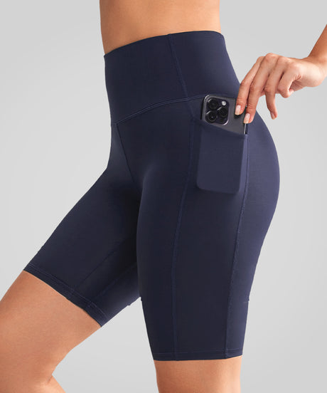 Shift löparshorts med hög midja, tighta, 17 cm | Sportshorts med högt stöd för kvinnor