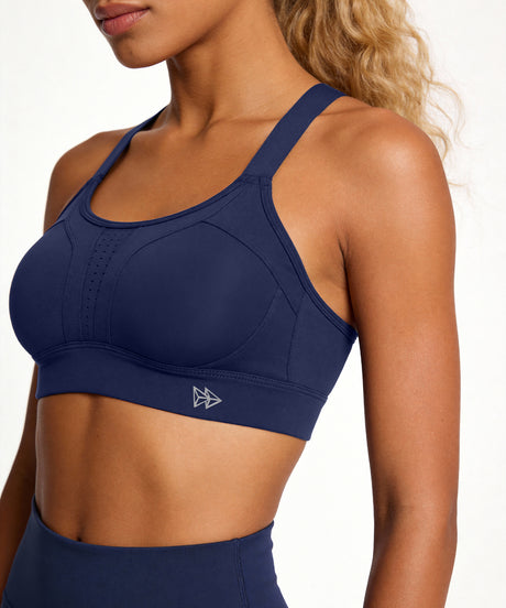 Power Adjustable Crisscross Padded Running Bra | Women's High Support Sports Bra