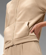 Anywhere Zip Pockets Fleece Stand Collar Jacket | Women's Sports Jacket