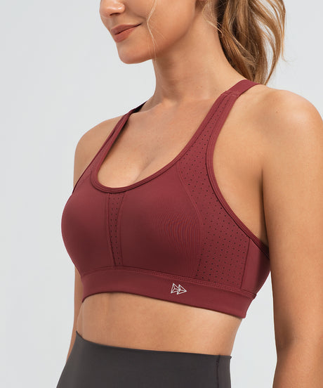 Power Adjustable Two Style Running Bra | Women's High Support Sports Bra