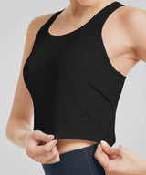 Nahtloser Yoga-BH mit Schnürung | Leicht stützender Sport-BH für Damen