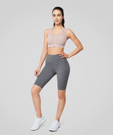 Power Zip Front Mesh Padded Running Bra | Damen Sport-BH mit starkem Halt