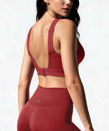 Sujetador deportivo acolchado Power Adjustable Enhance | Sujetador deportivo de sujeción media para mujer