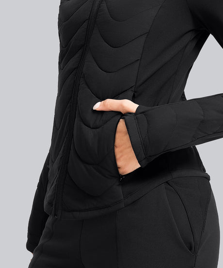 Anywhere Lightweight Fleece Quilted Zip-Up Jacket | Women's Jackets